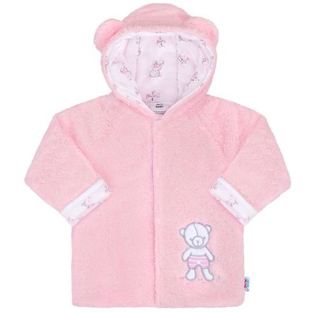 Zimný kabátik New Baby Nice Bear ružový ružová 56 (0-3m)